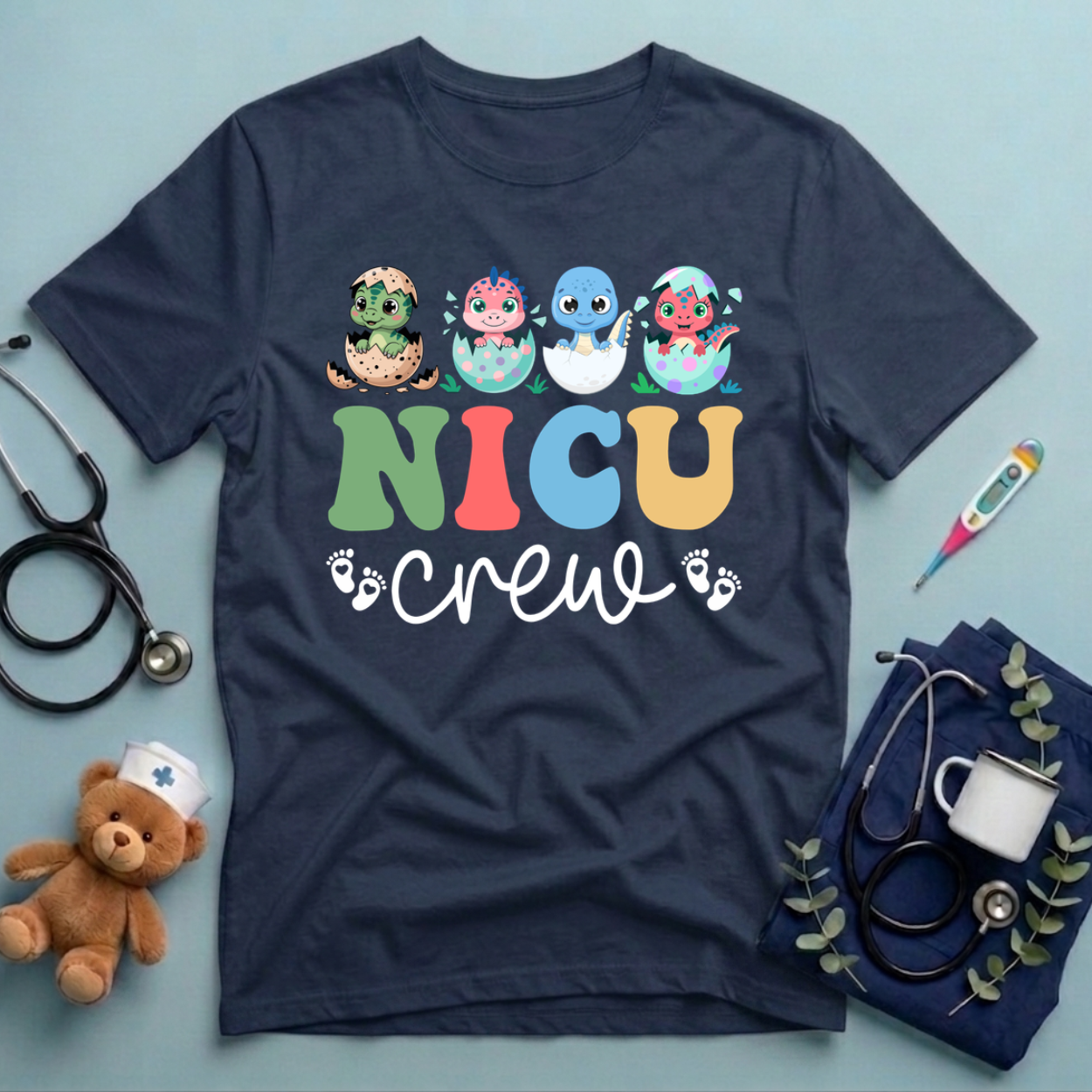 NICU Nurse Dinosaur T-Shirt