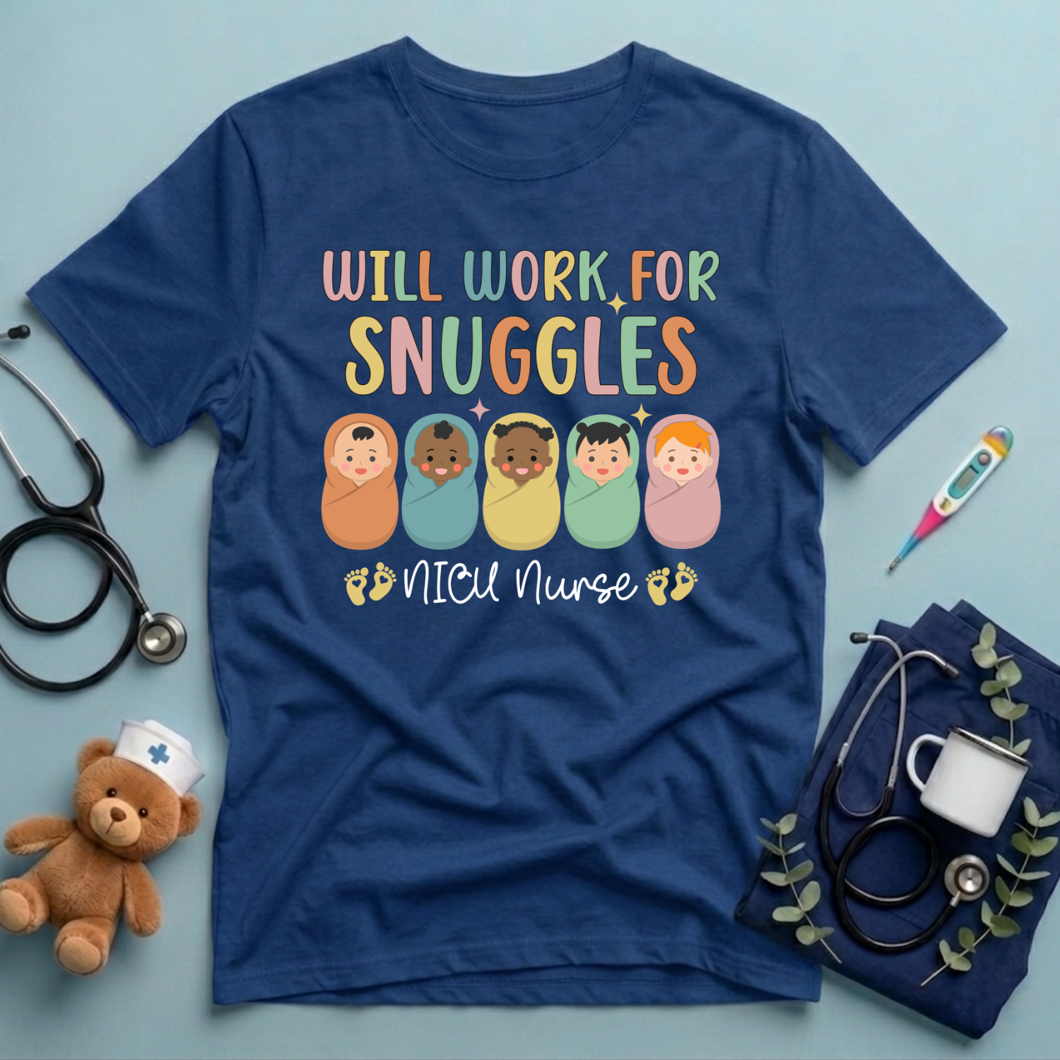 Will Work For Snuggles T-Shirt