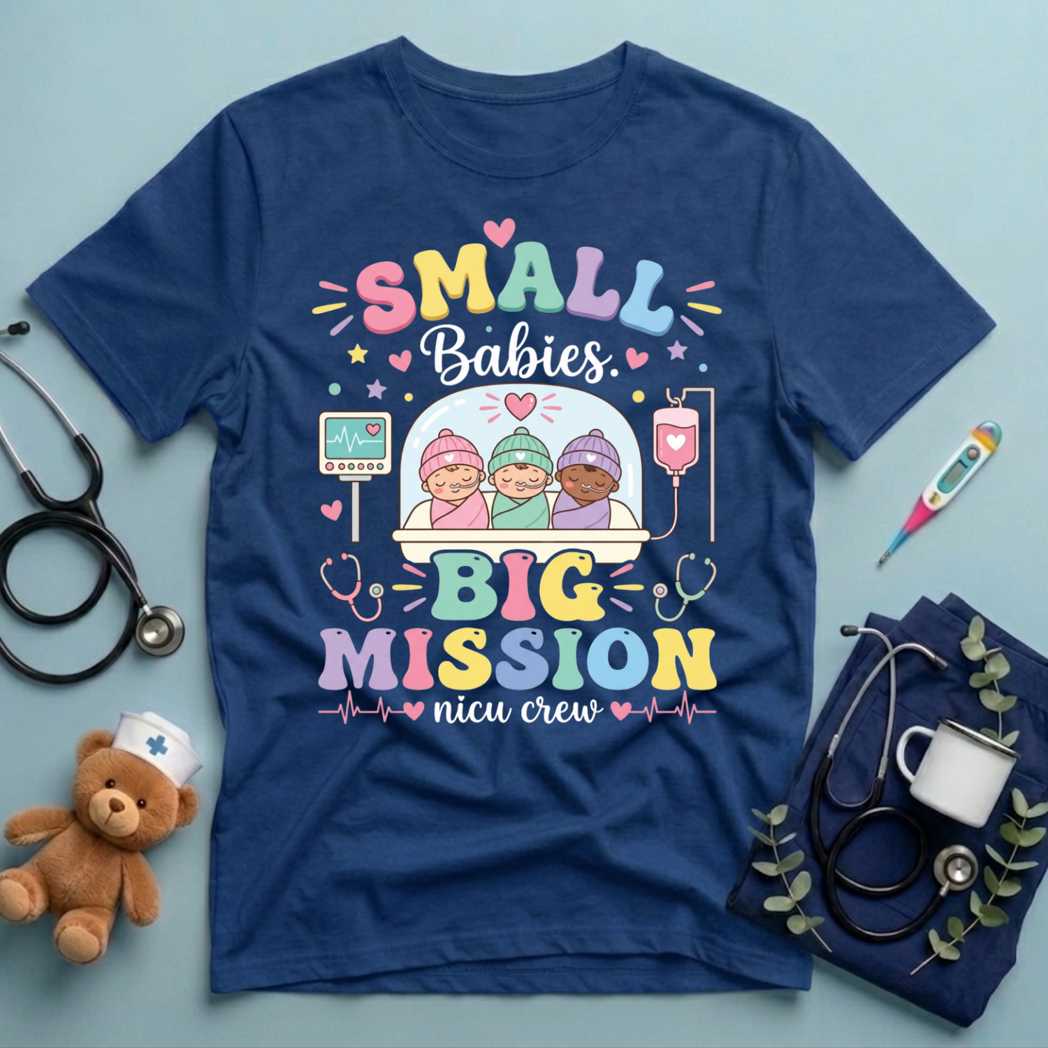 Small Babies. Big Mission T-Shirt