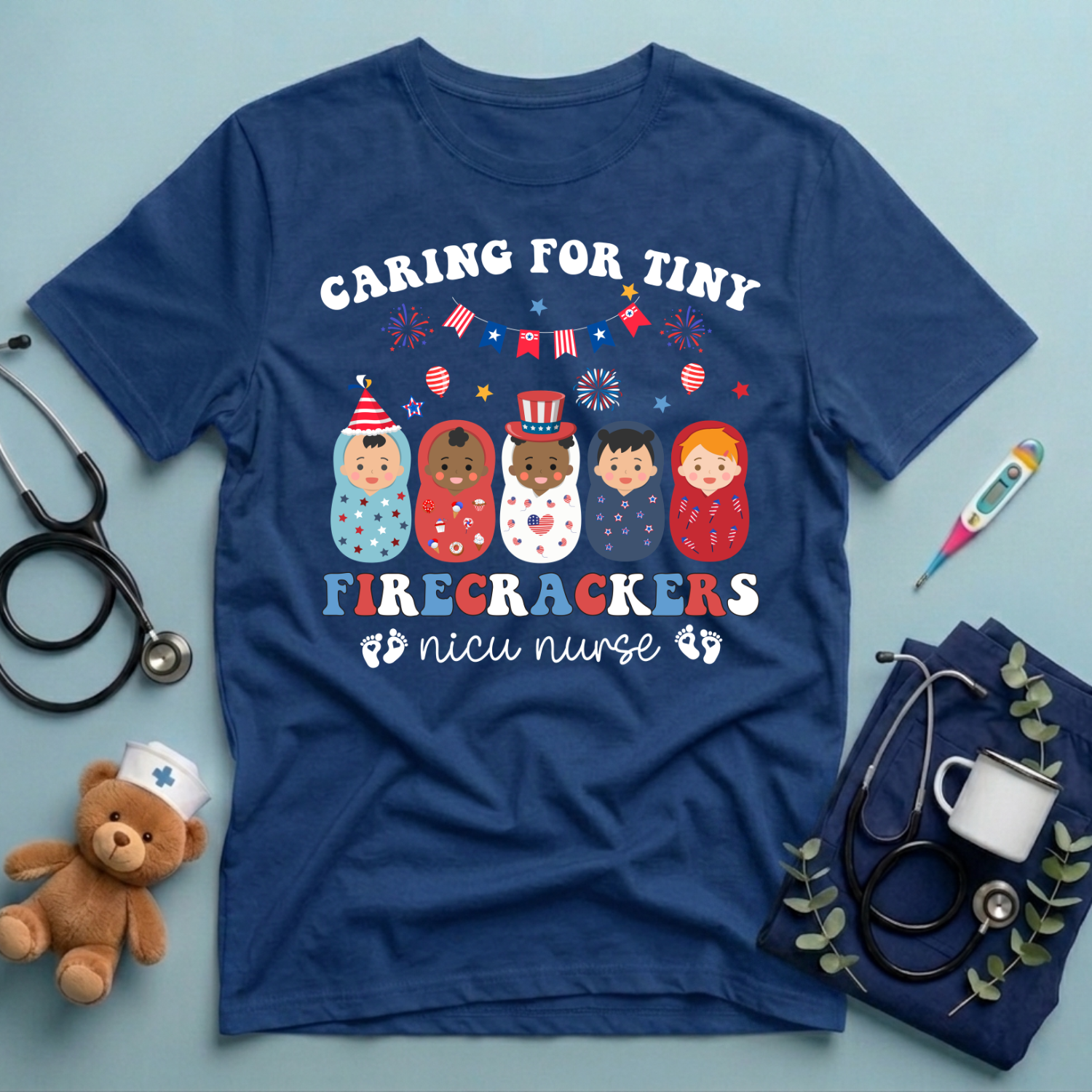 Caring for Tiny Firecrackers T-Shirt