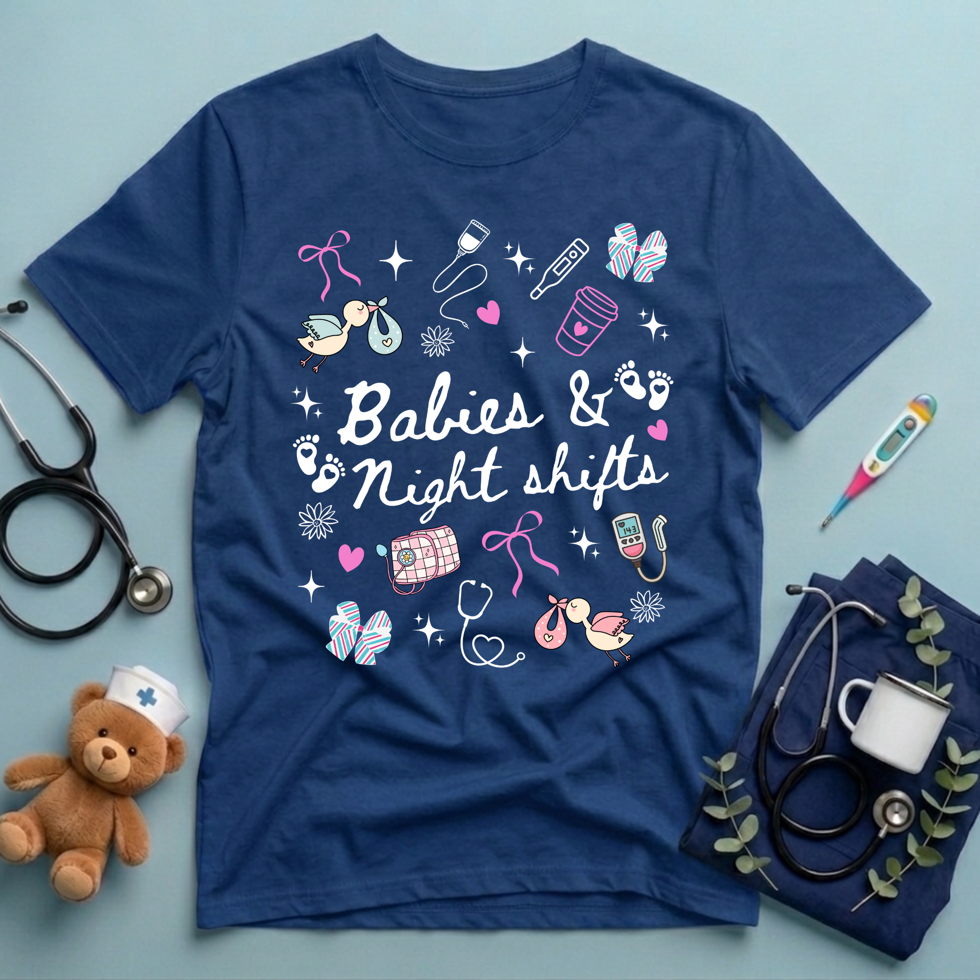 Babies Night Shifts NICU T-Shirt