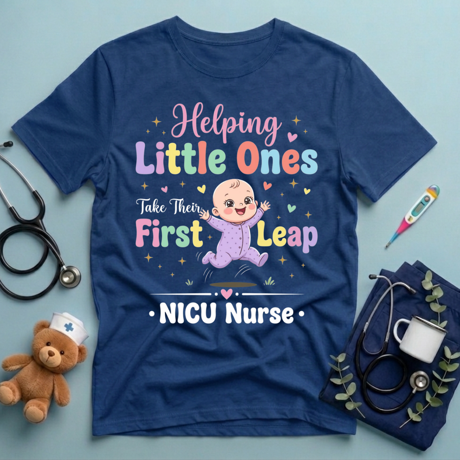 NICU Nurse Helping Little Ones T-Shirt