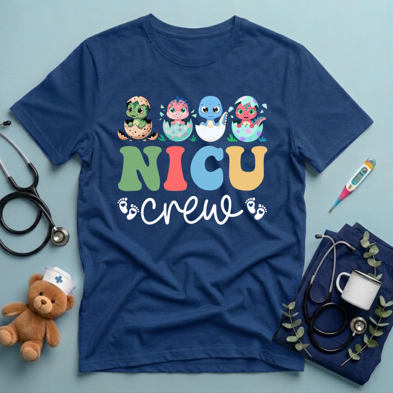 NICU Nurse Dinosaur T-Shirt
