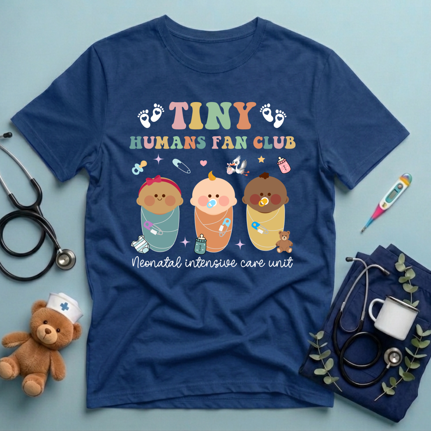 Tiny Humans Fan Club NICU T-Shirt