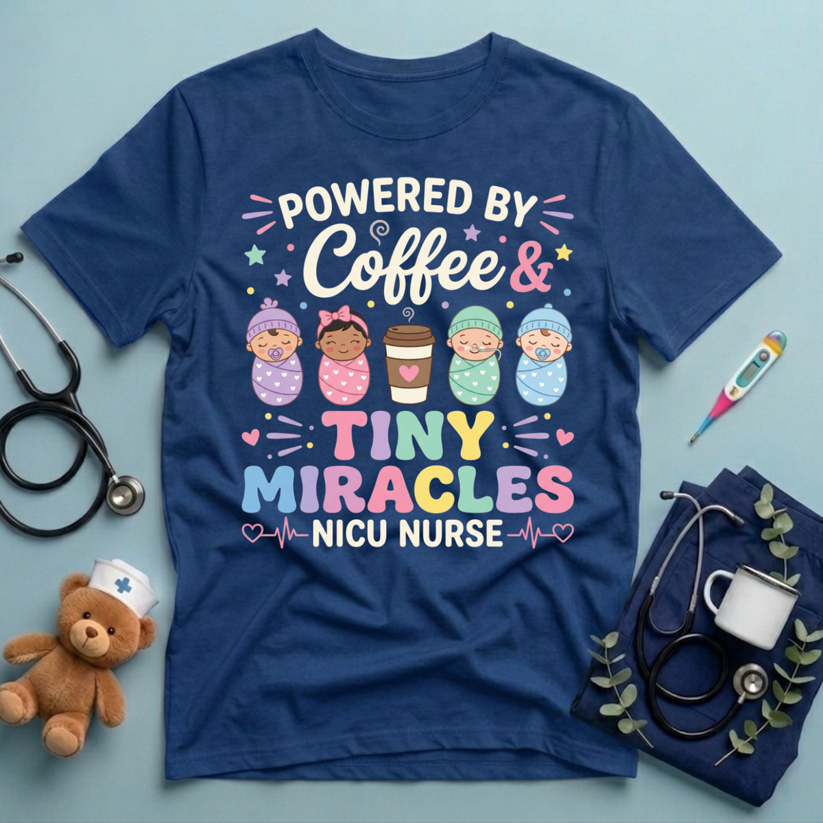 Powered By Coffee & Miracles T-Shirt