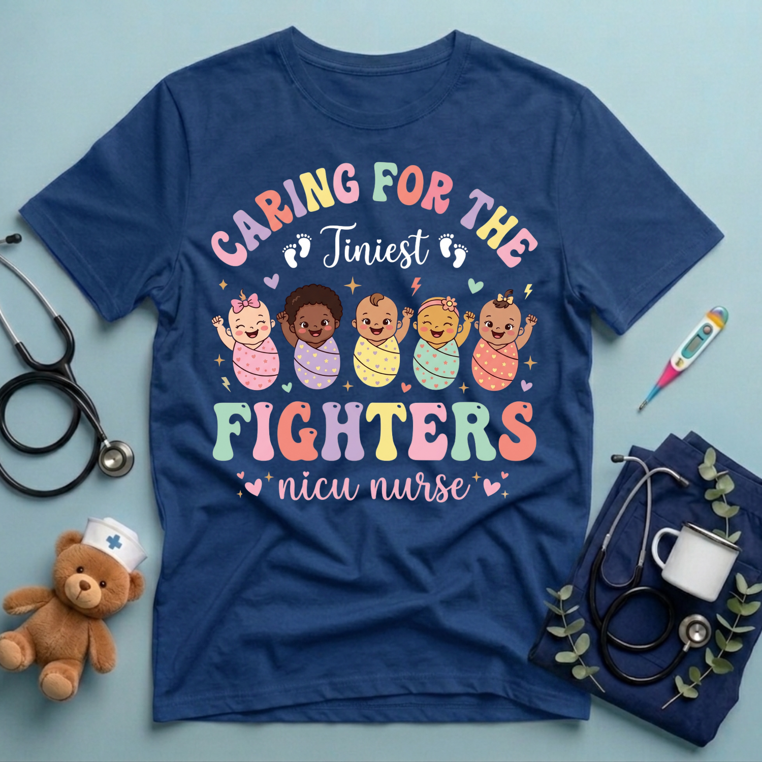 Caring For the Tiniest Fighters T-Shirt