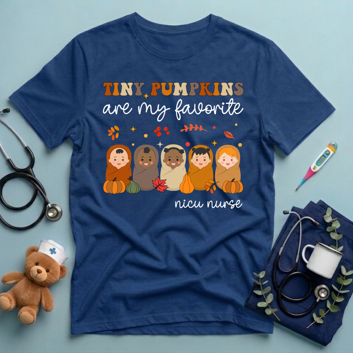 Tiny Pumpkins NICU Fall T-Shirt