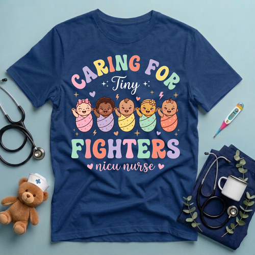 Caring for Tiny Fighters T-Shirt
