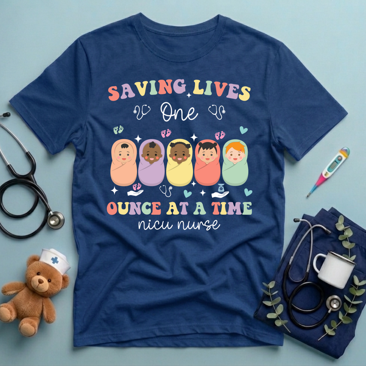 Saving Lives NICU Nurse T-Shirt