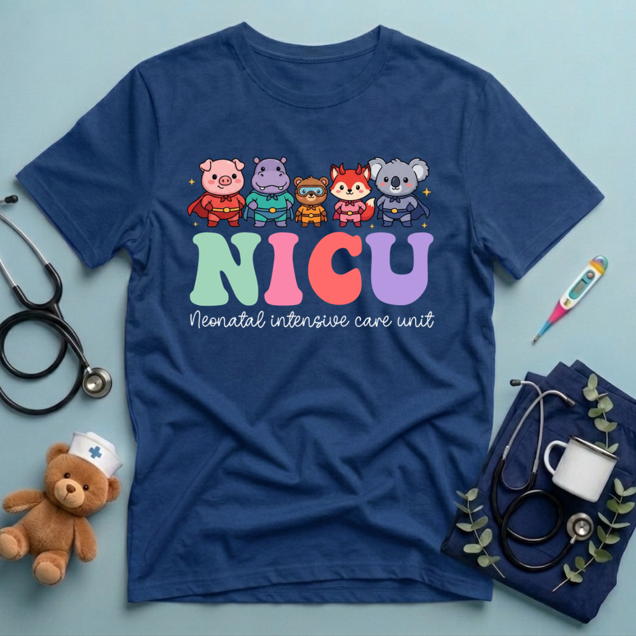 Superheroes Nicu Nurse T-Shirt
