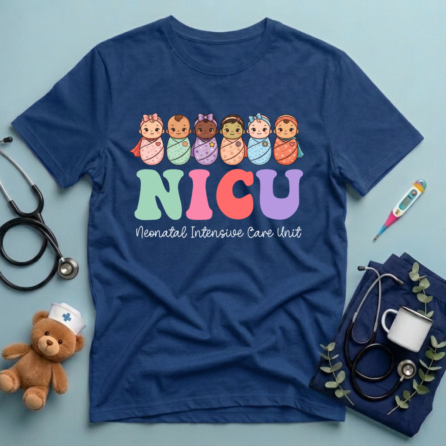 Tiny Heroes Nicu Nurse T-Shirt