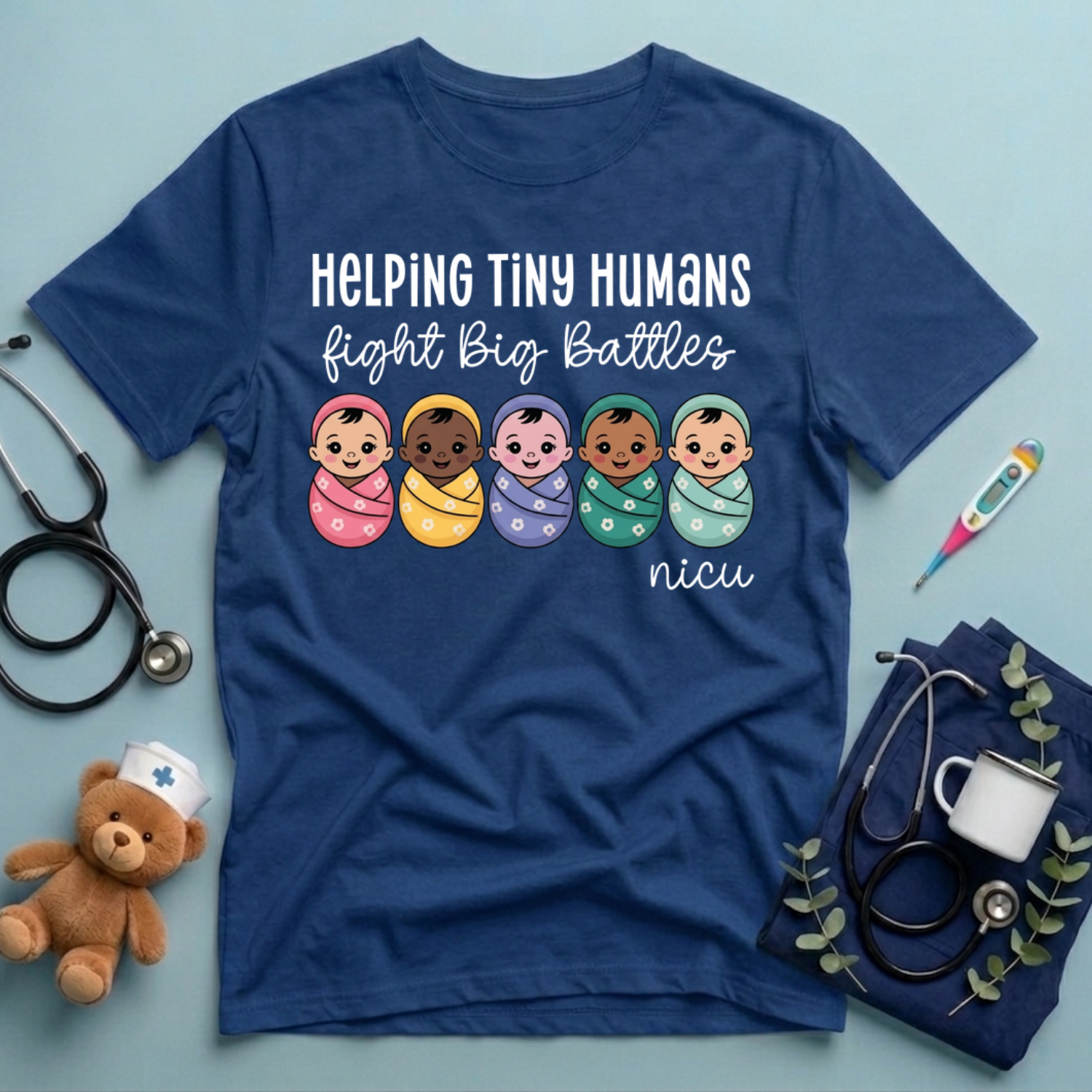 Helping Tiny Humans NICU Nurse T-Shirt