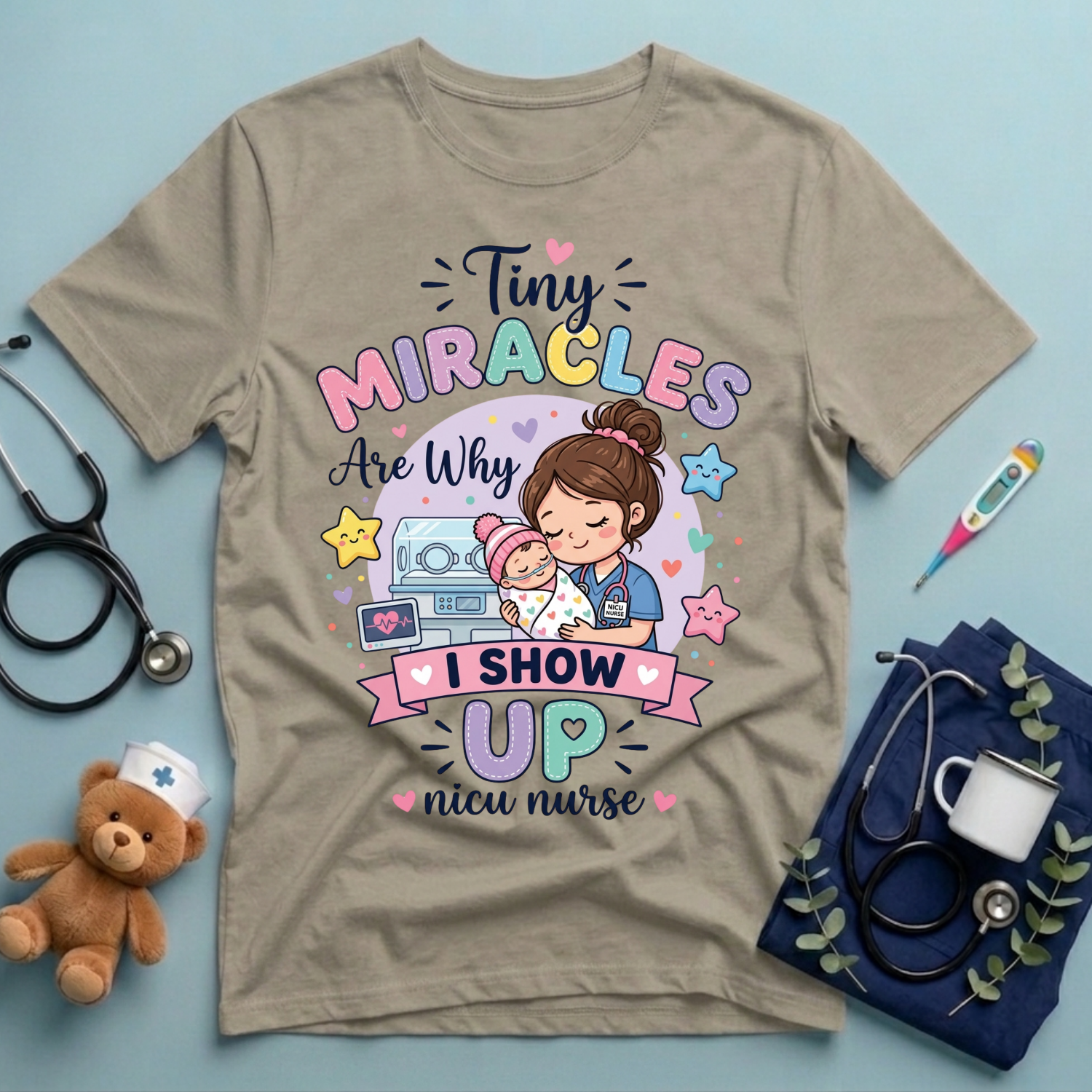 Tiny Miracles Are Why I Show Up T-Shirt