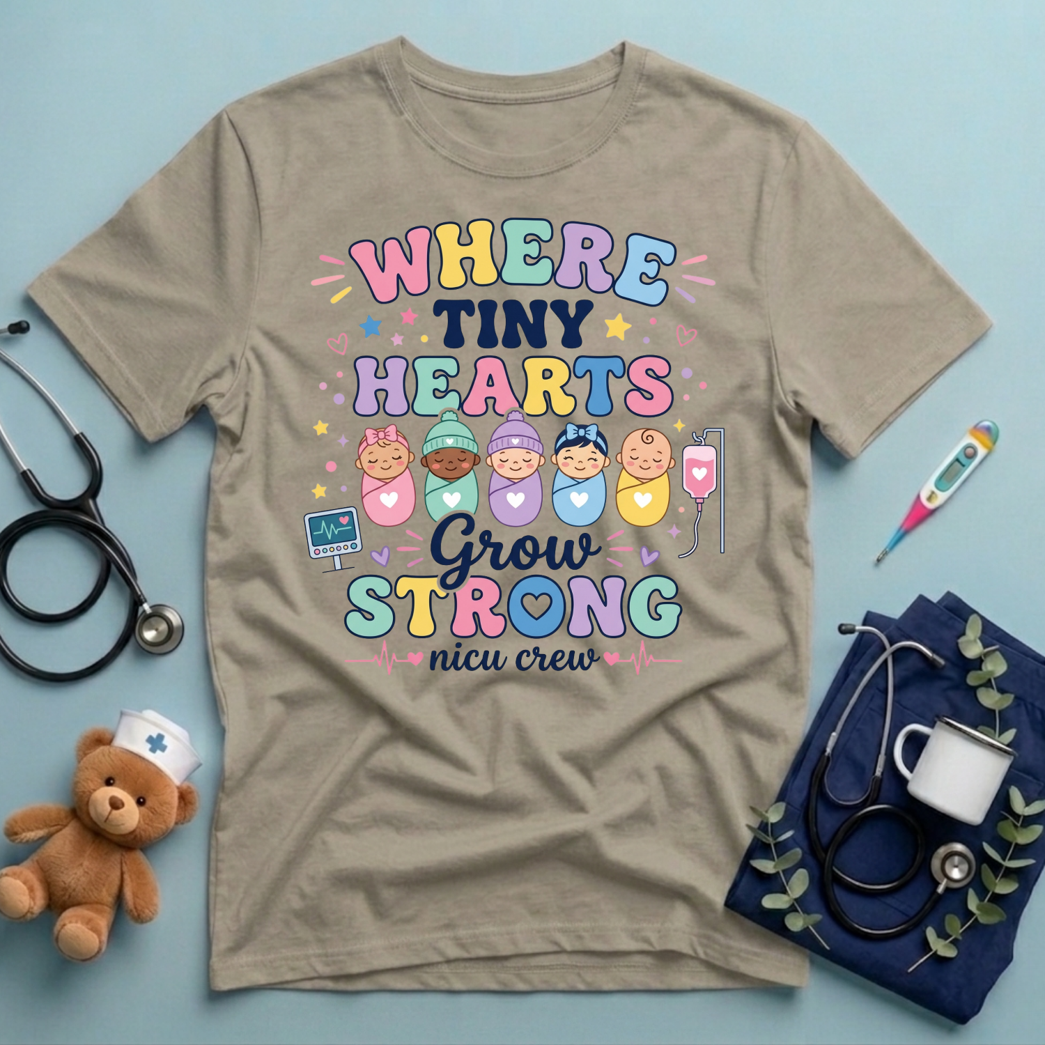 Where Tiny Hearts Grow Strong T-Shirt