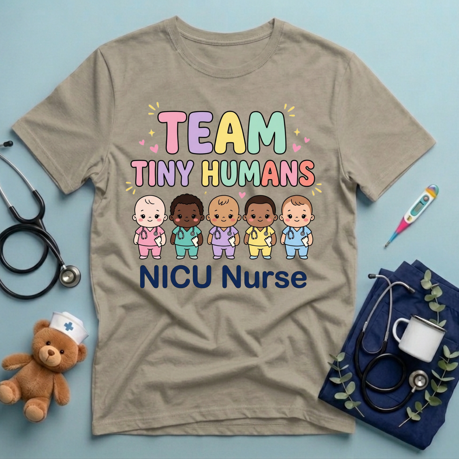 Team Tiny Humans NICU T-Shirt