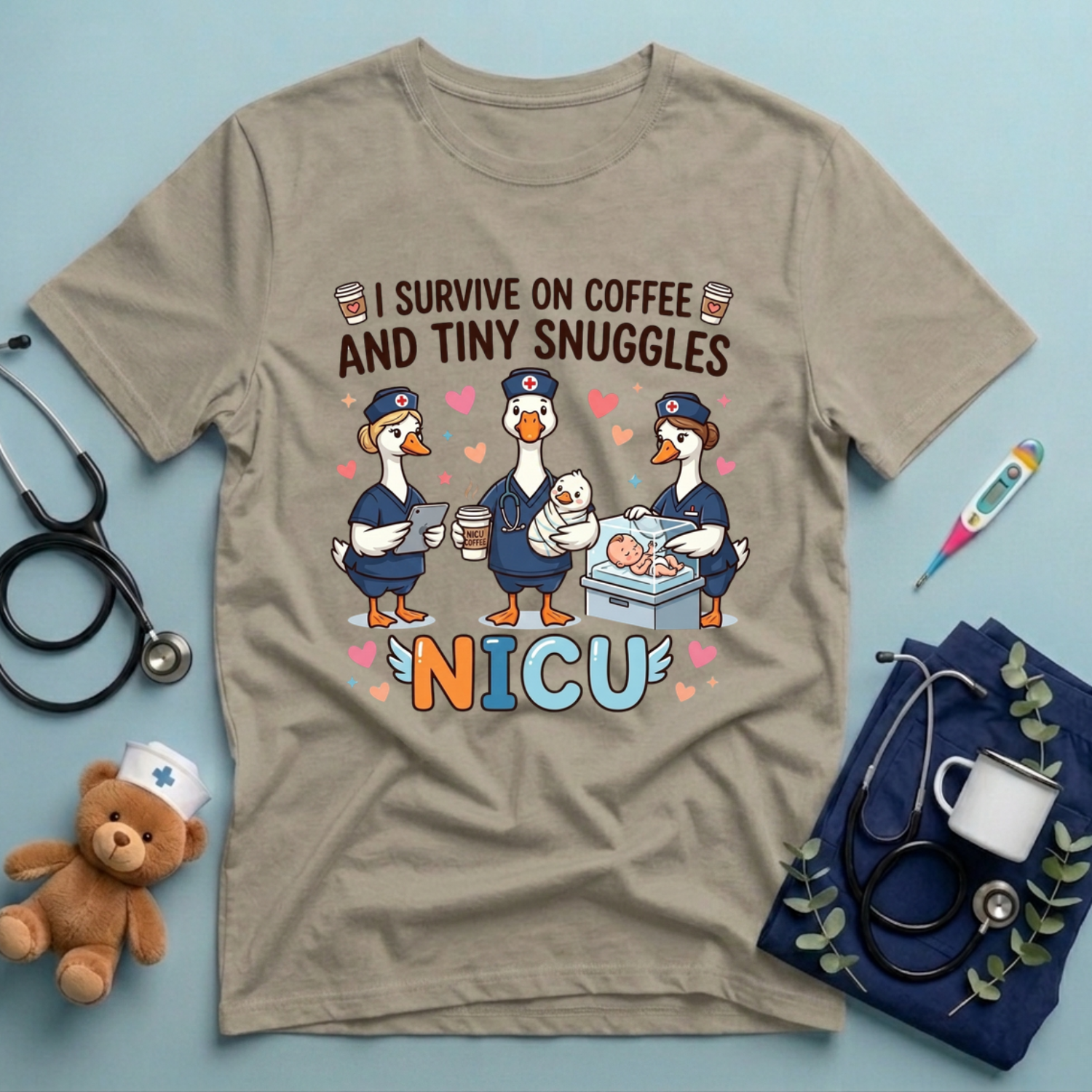 Funny NICU Nurse Gift T-Shirt