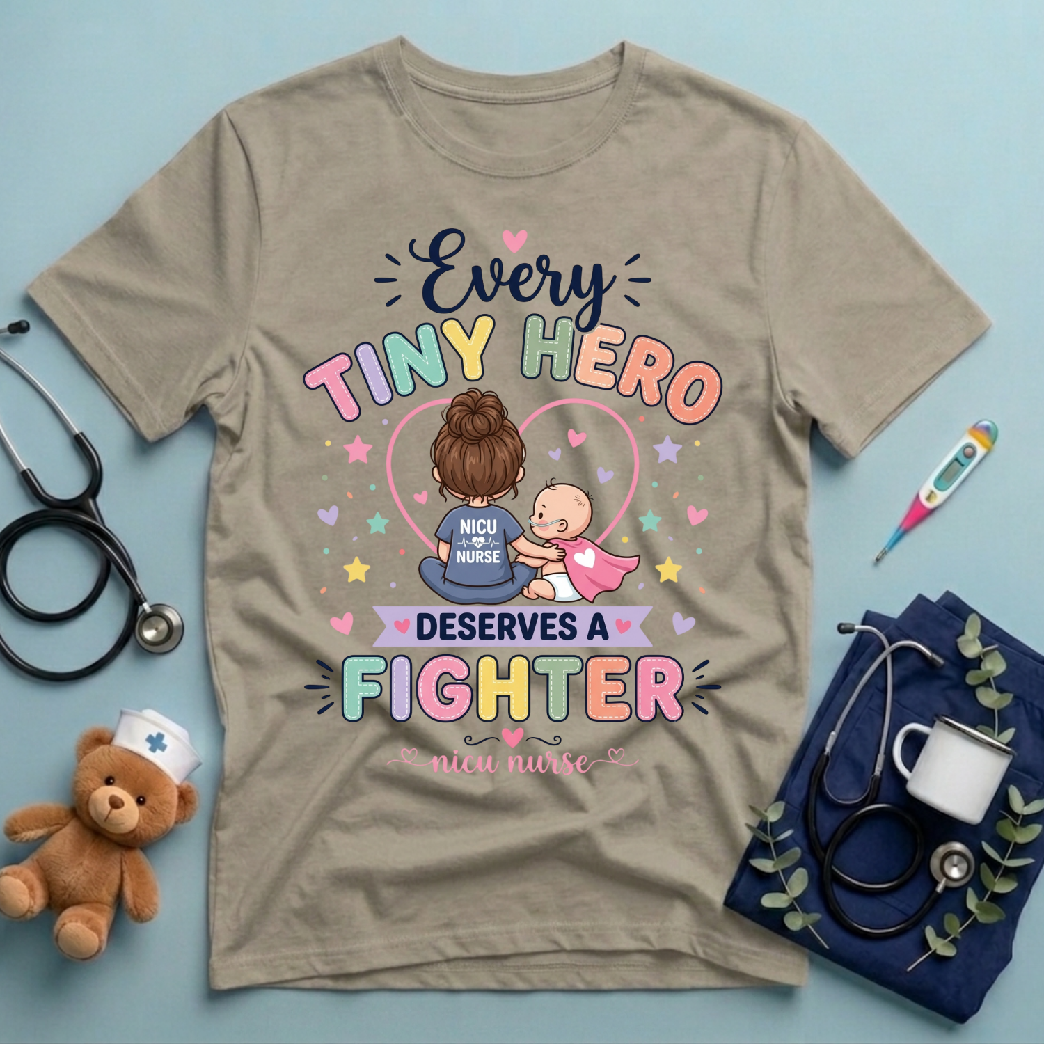 Every Tiny Hero Deserves a Fighter T-Shirt