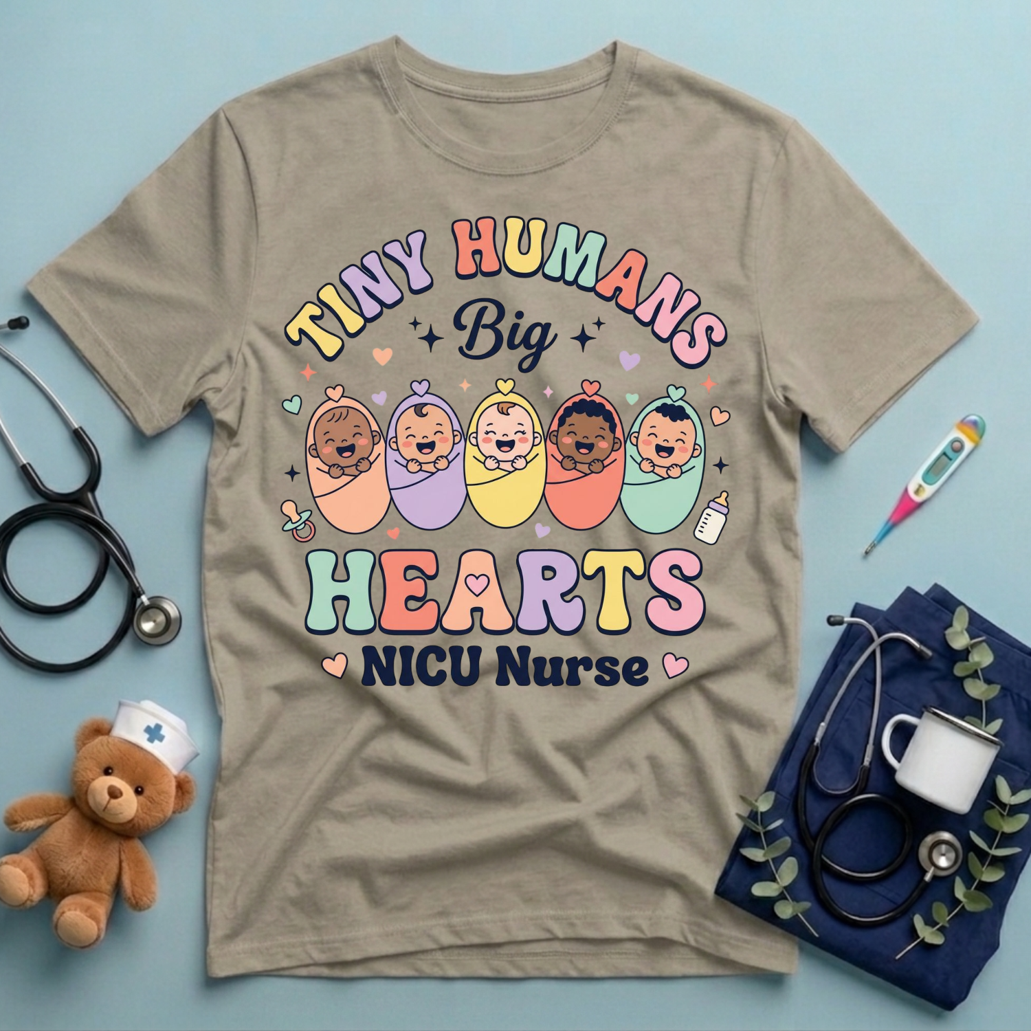 Tiny humans big hearts T-Shirt
