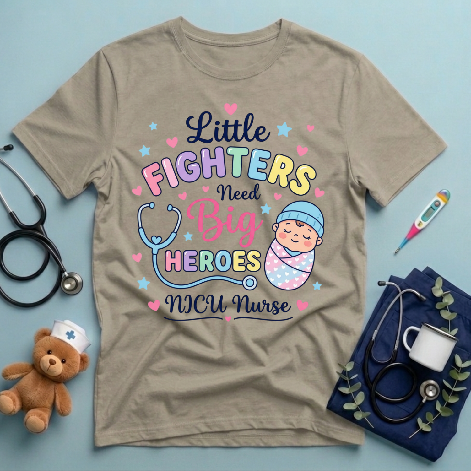 Little Fighters Need Big Heroes T-Shirt