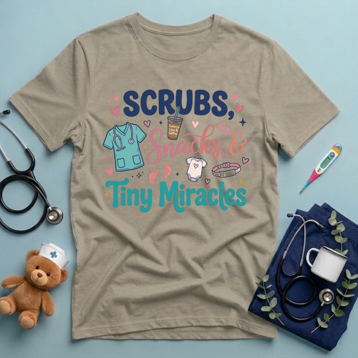 Scrubs & Tiny Miracles NICU T-Shirt