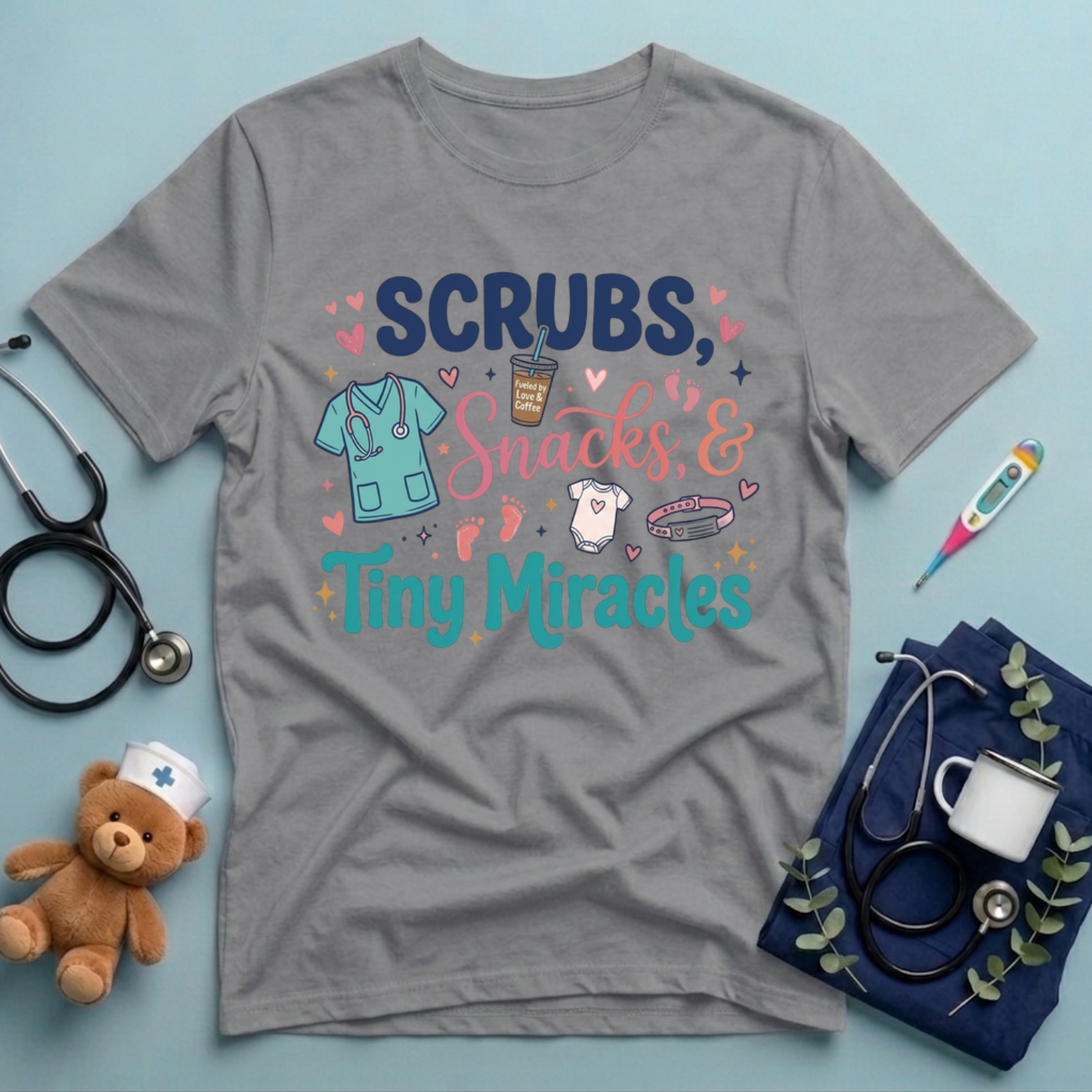 Scrubs & Tiny Miracles NICU T-Shirt