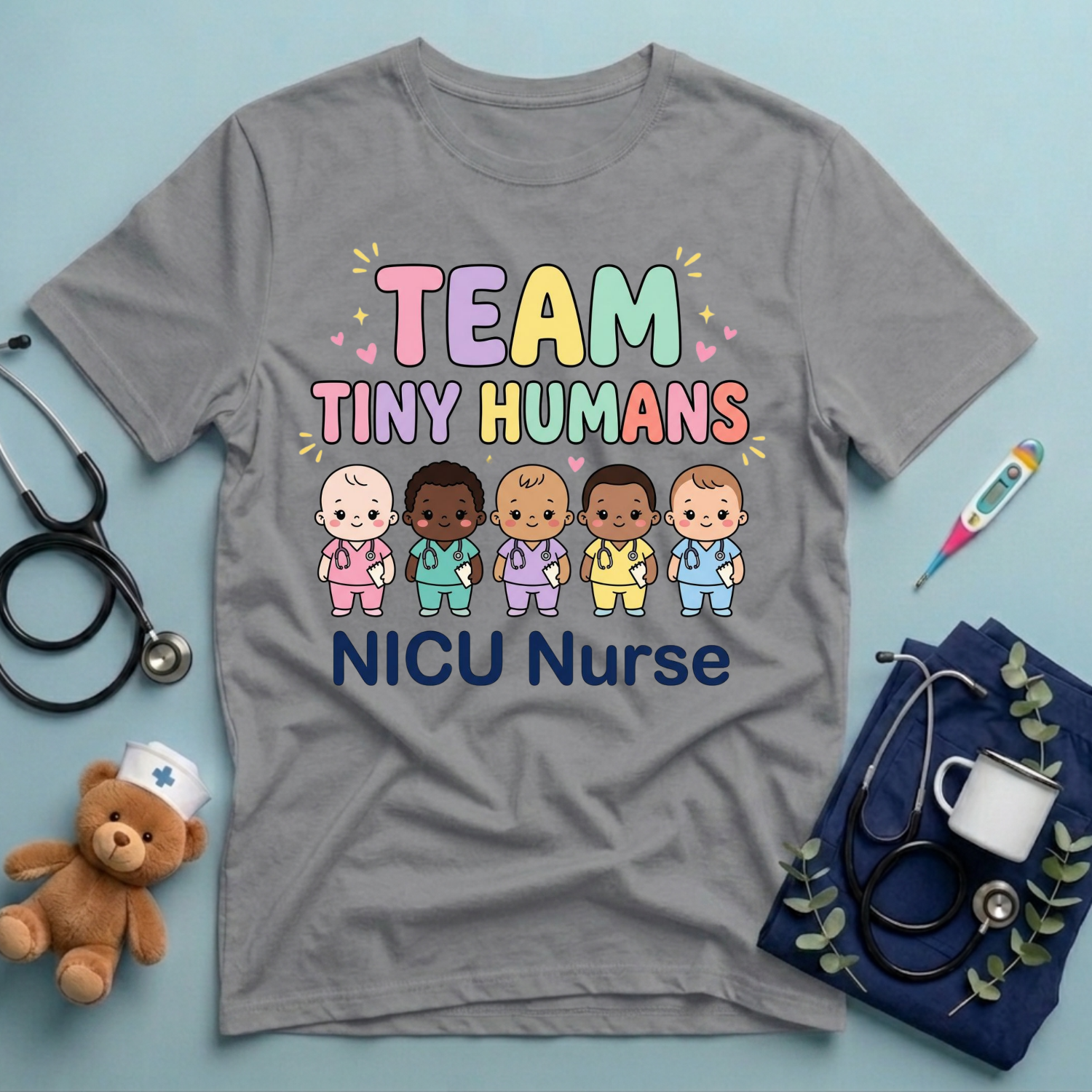 Team Tiny Humans NICU T-Shirt