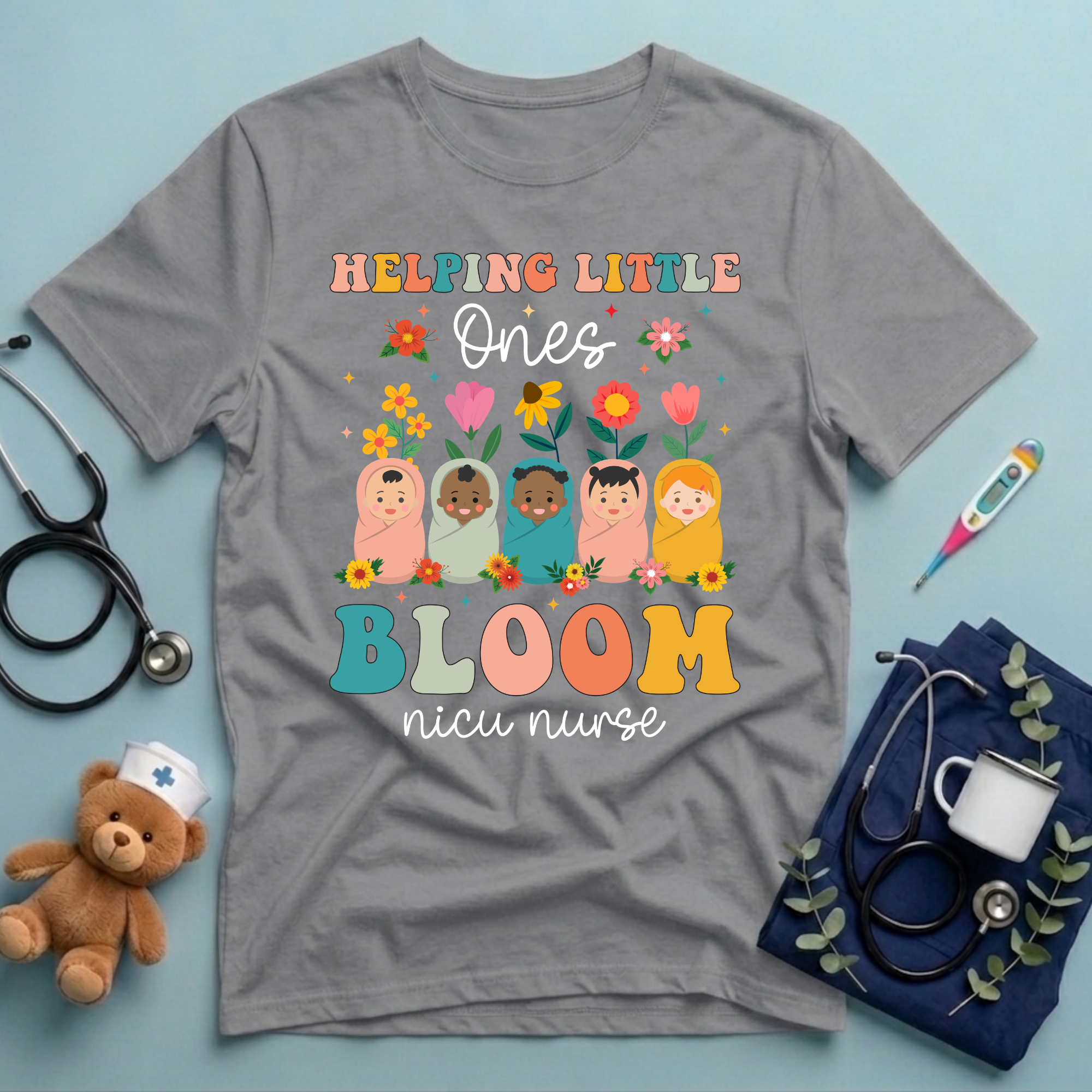 Helping Little Ones Bloom NICU T-shirt