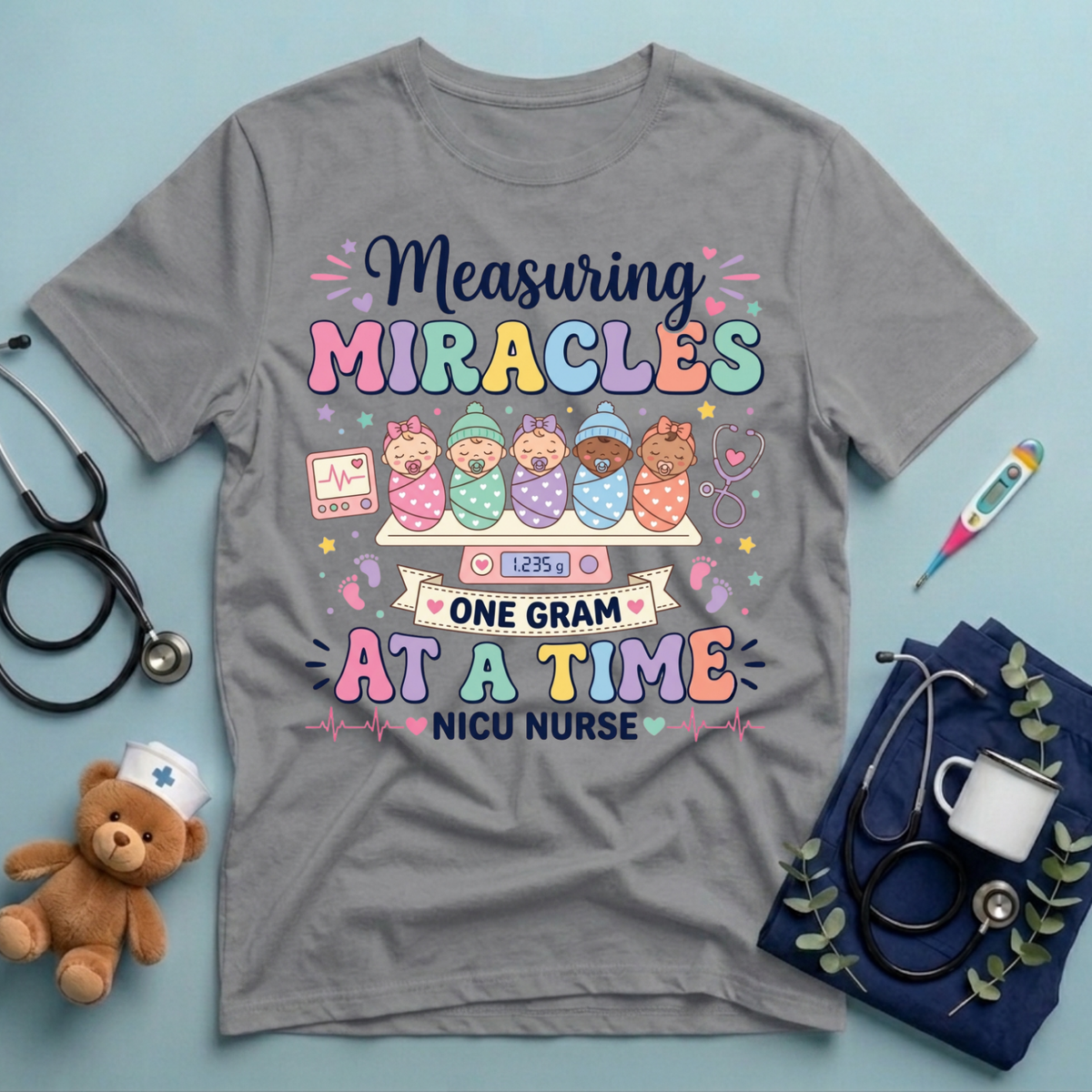 Measuring Miracles One Gram T-Shirt