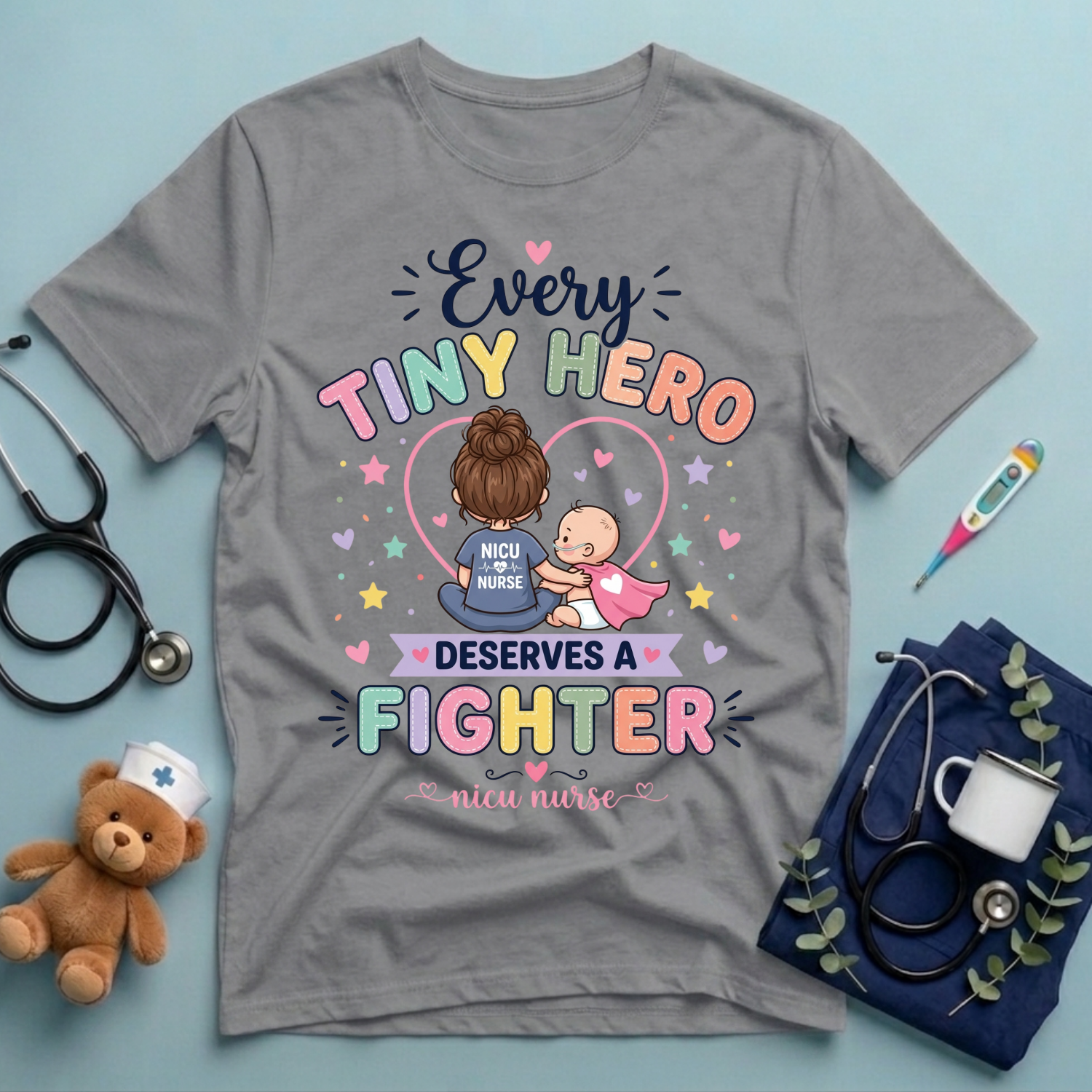 Every Tiny Hero Deserves a Fighter T-Shirt