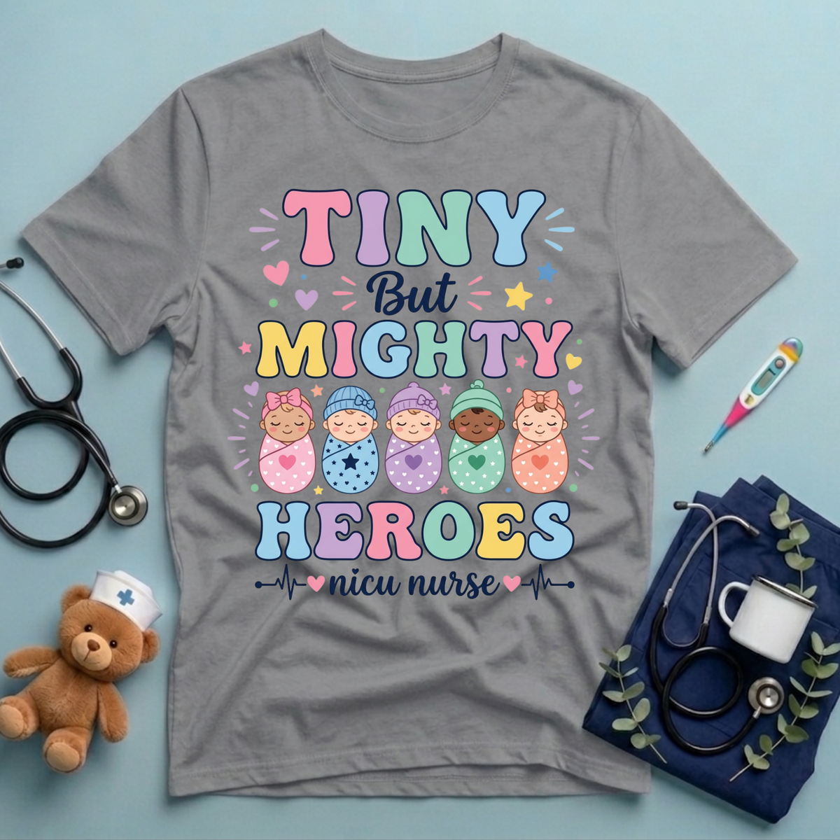 Tiny But Mighty Heroes T-Shirt