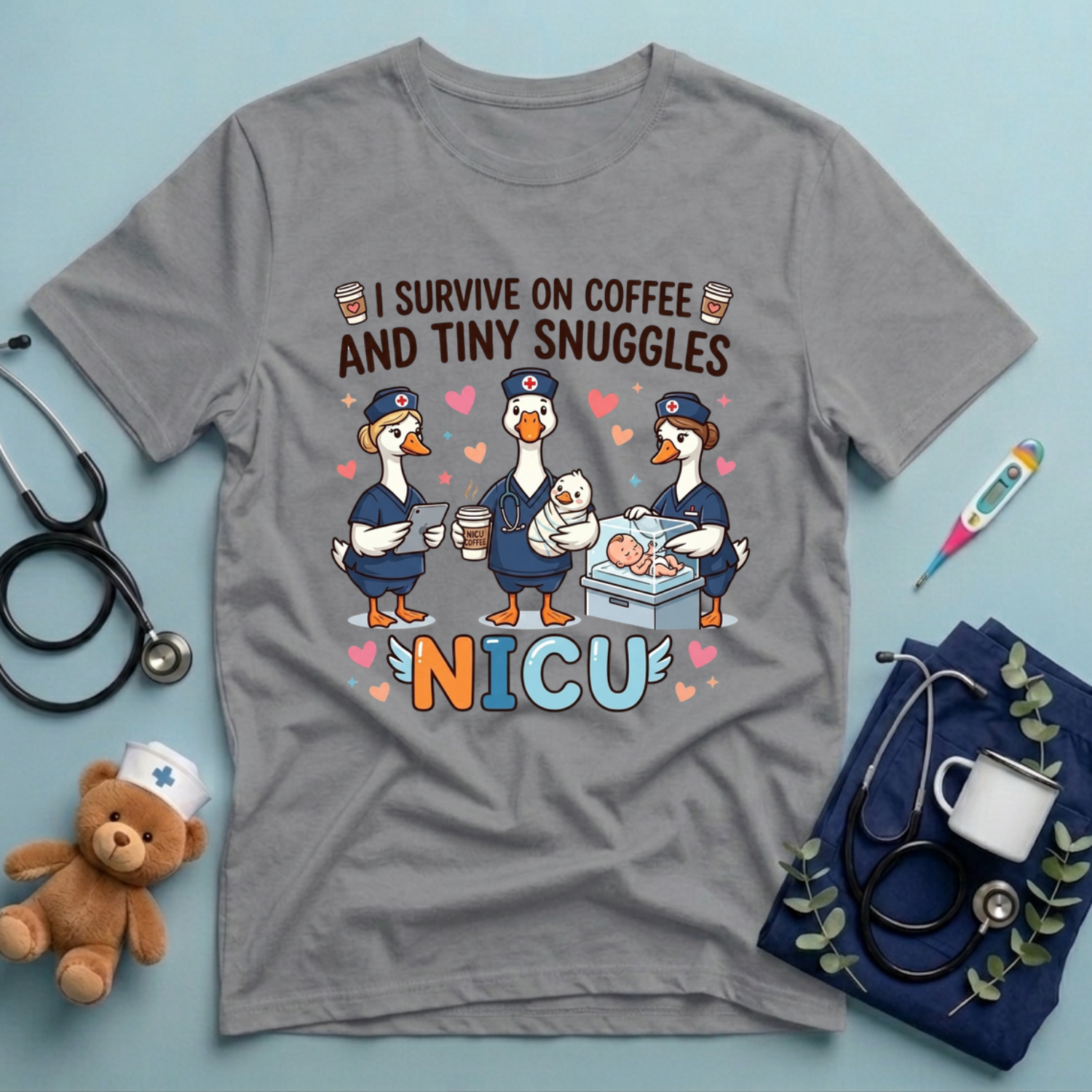 Funny NICU Nurse Gift T-Shirt