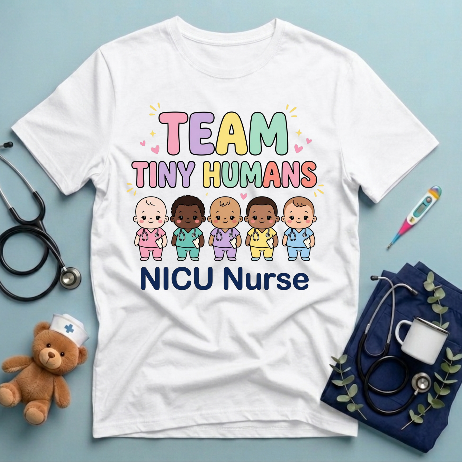 Team Tiny Humans NICU T-Shirt