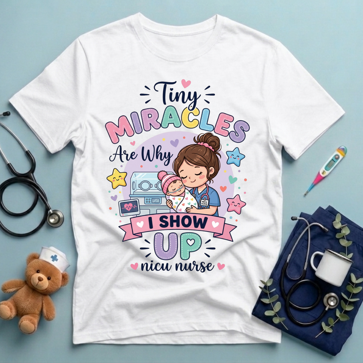 Tiny Miracles Are Why I Show Up T-Shirt