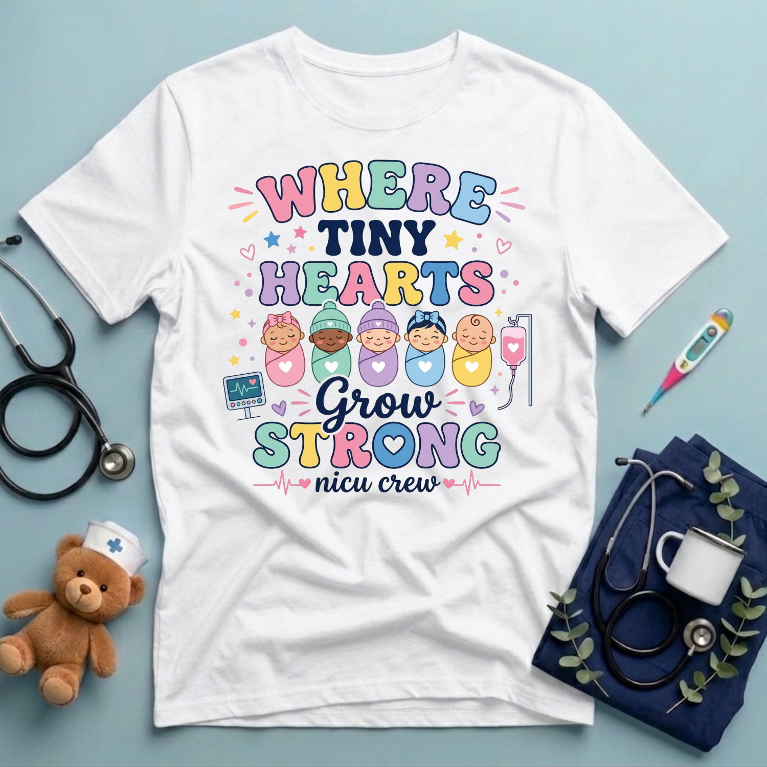 Where Tiny Hearts Grow Strong T-Shirt