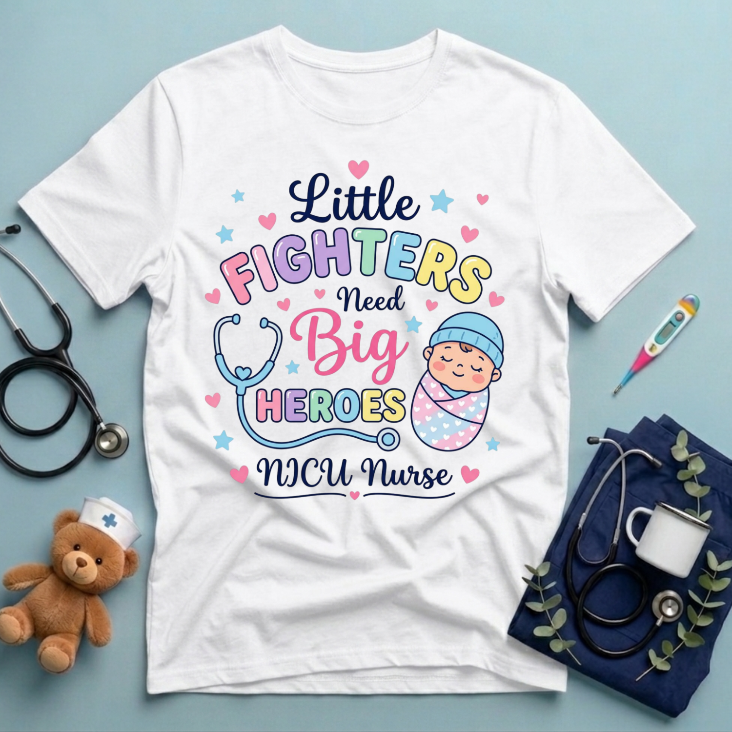 Little Fighters Need Big Heroes T-Shirt