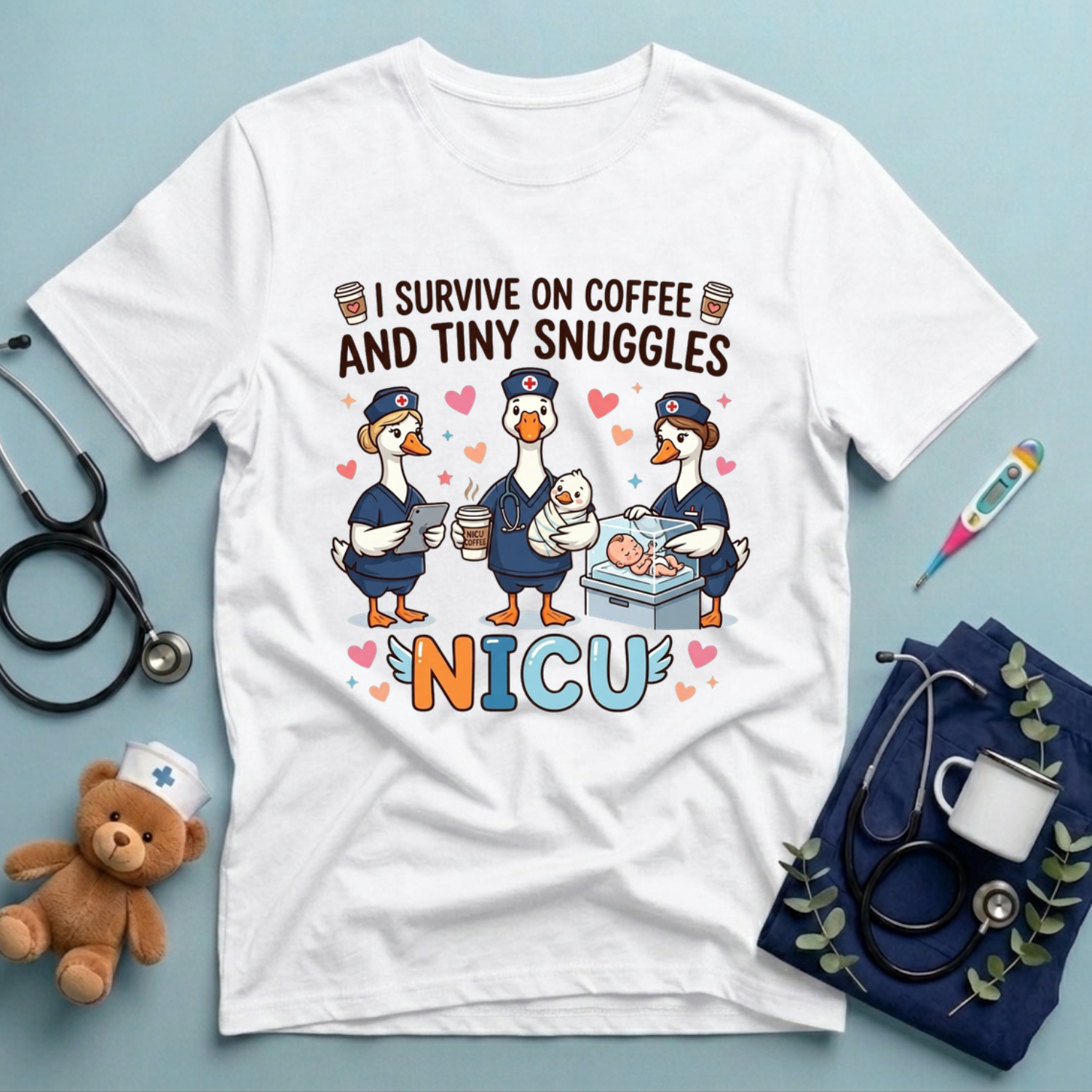 Funny NICU Nurse Gift T-Shirt