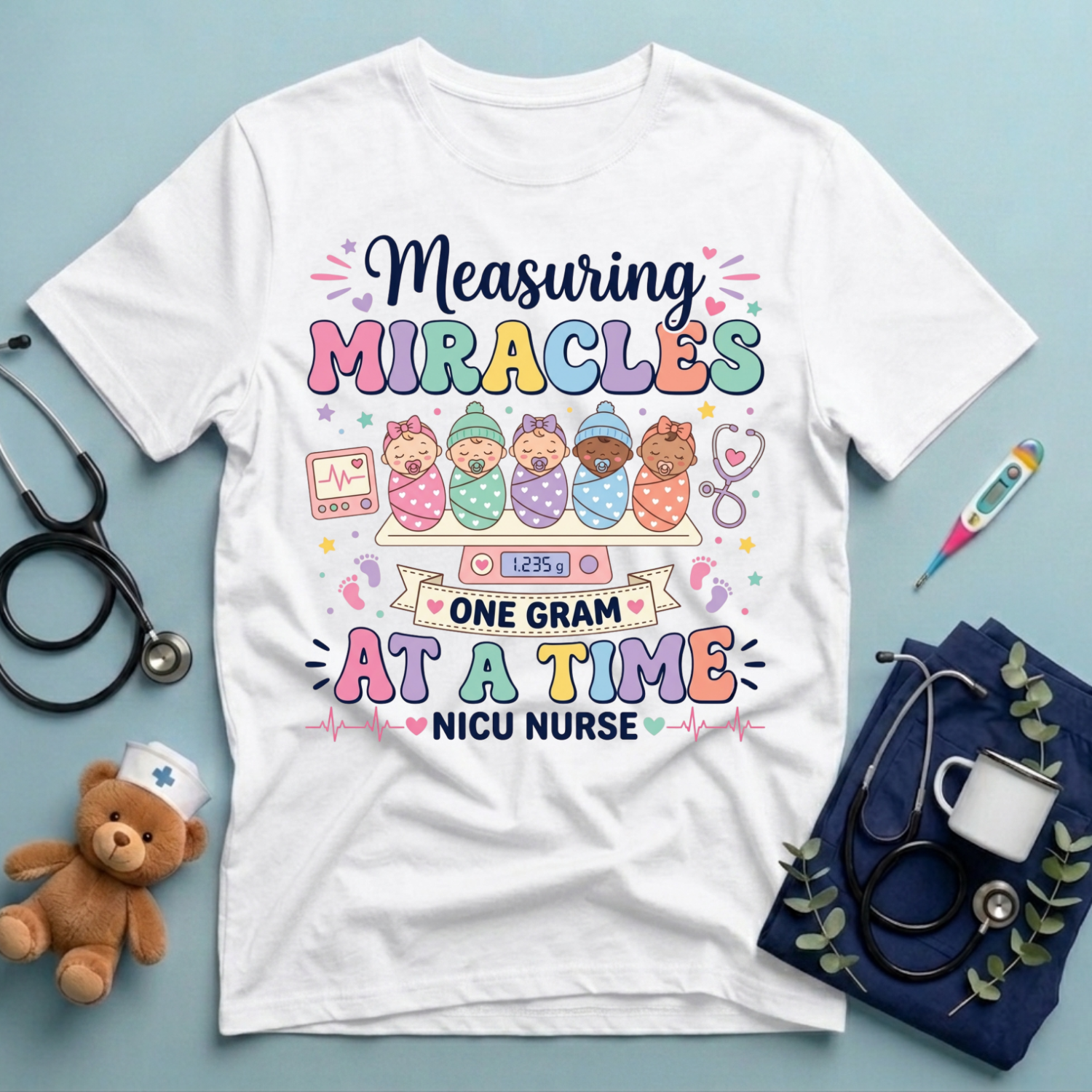 Measuring Miracles One Gram T-Shirt