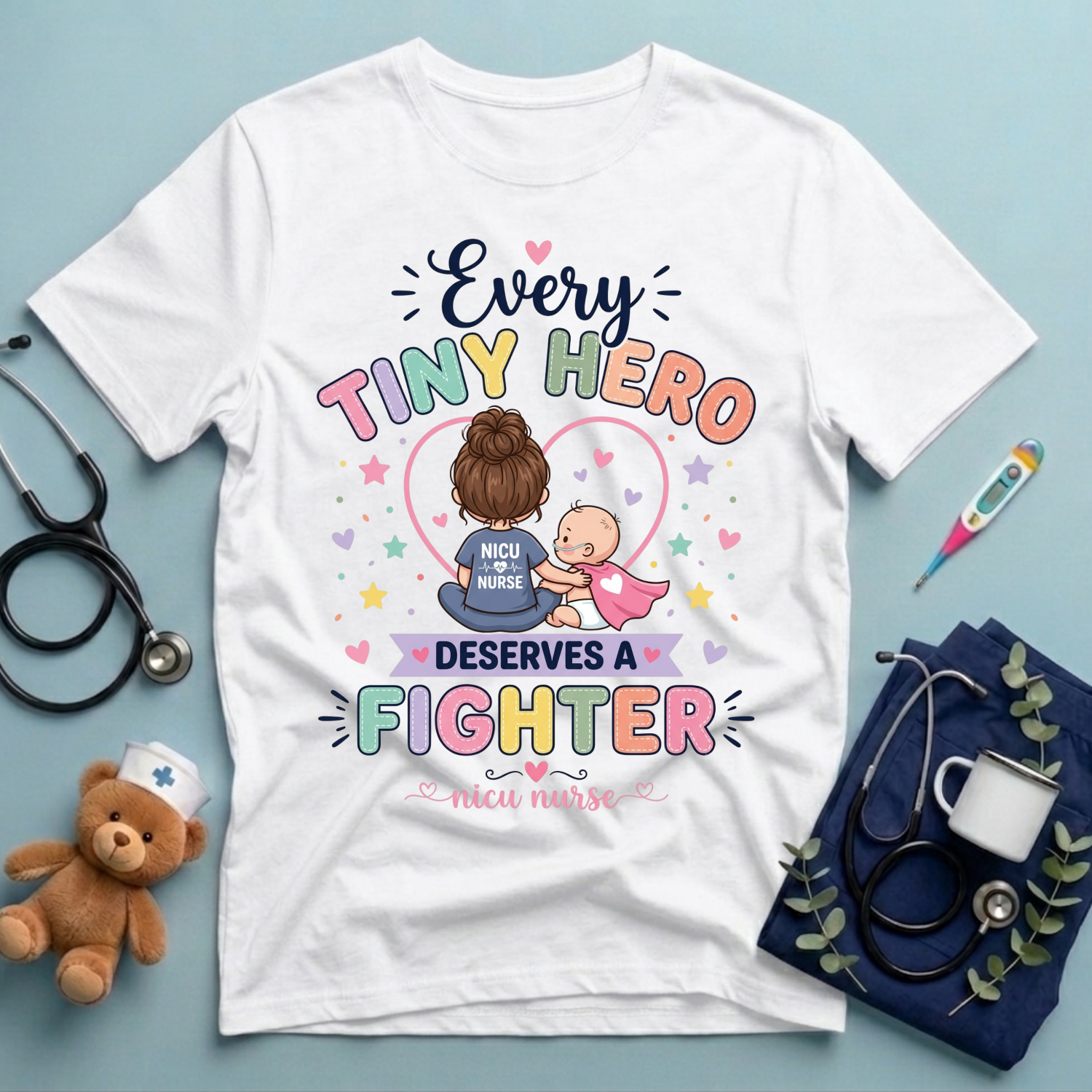 Every Tiny Hero Deserves a Fighter T-Shirt