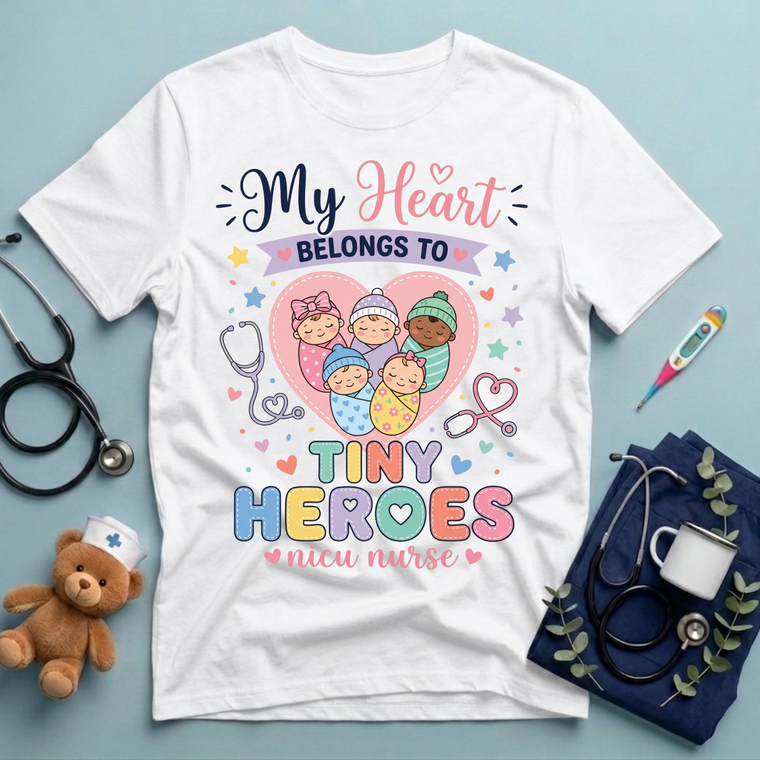 My Heart Belongs to Tiny Heroes T-Shirt