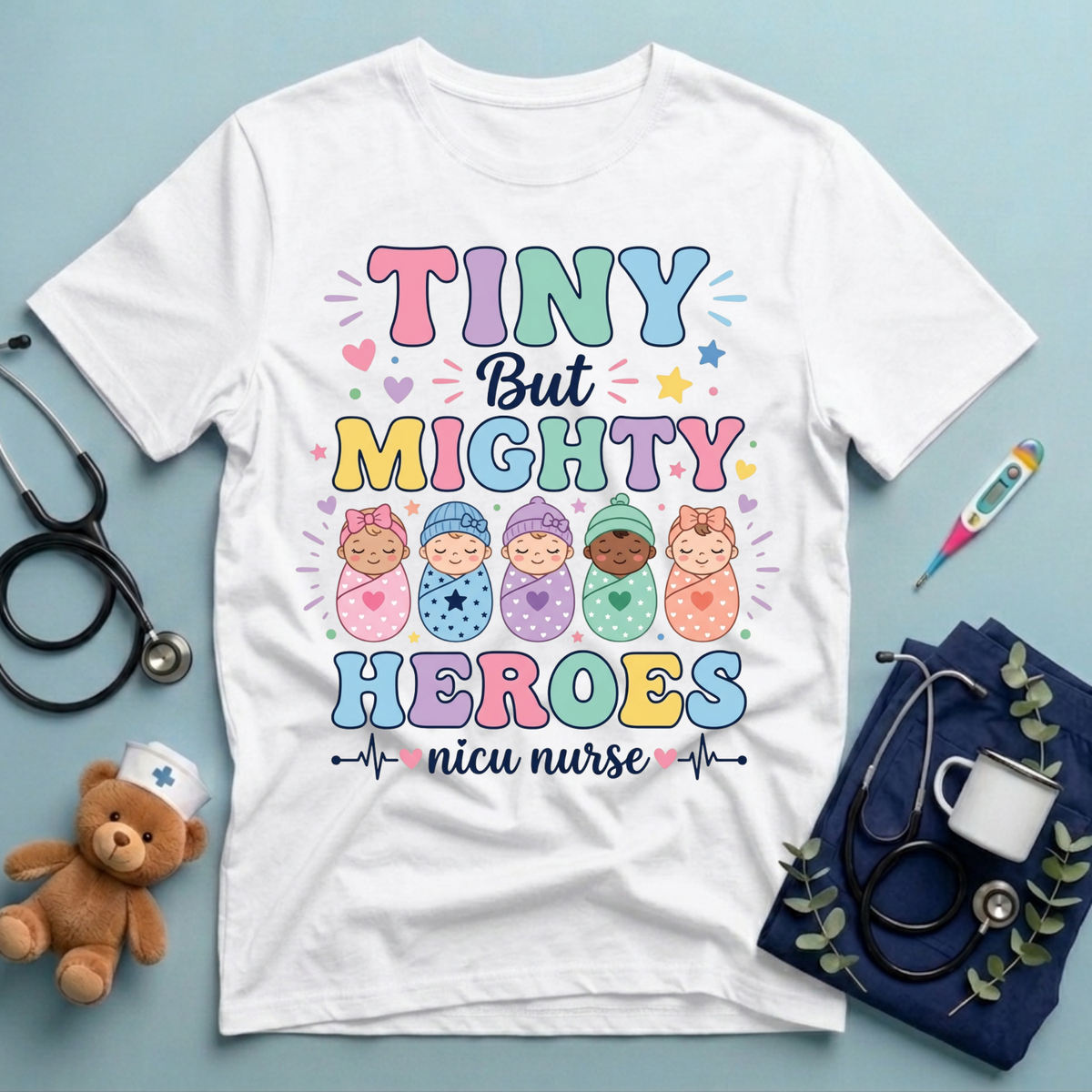 Tiny But Mighty Heroes T-Shirt
